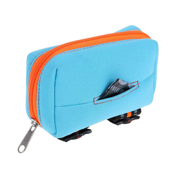 Estuche para walkie-talkie DOOG naranja/azul de 3,93" x 2,75" x 1,57"