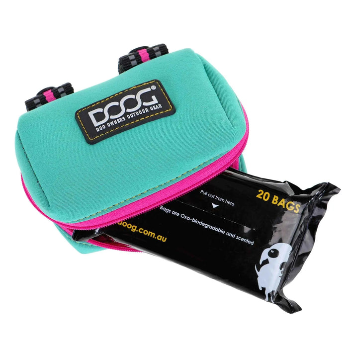 DOOG Walkie Pouch Teal/Pink 3.93" x 2.75" x 1.57"