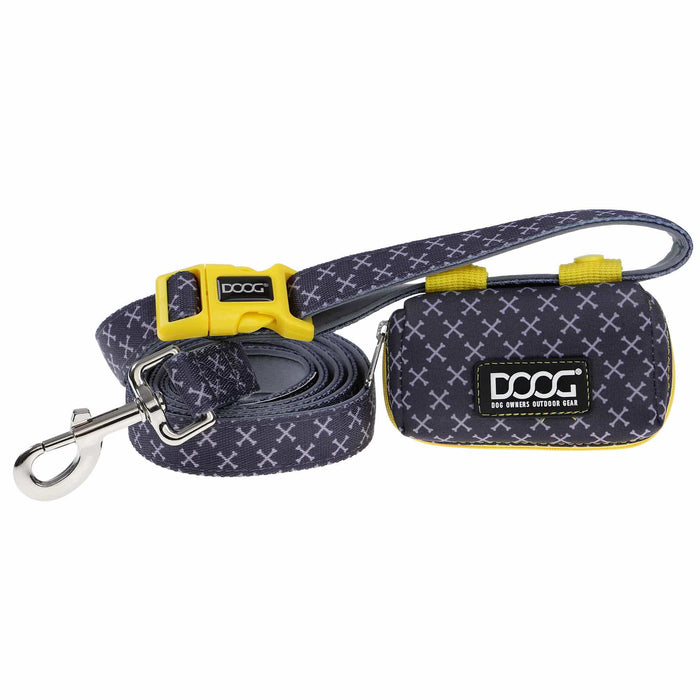 Estuche para walkie-talkie DOOG negro, morado y amarillo de 3,93 x 2,75 x 1,57 pulgadas