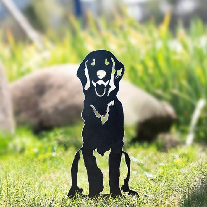 Metal Dog Silhouette Garden Ornament - SHIPPING IS INCLUDED IN THE PRICE OF THIS PRODUCT