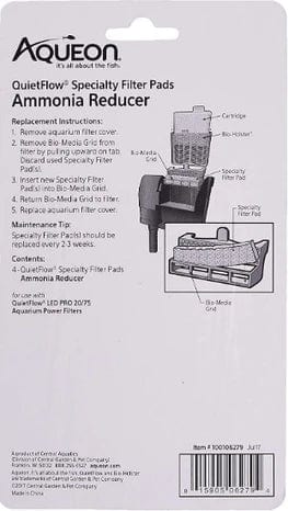 Aqueon Ammonia Reducer for QuietFlow LED Pro Power Filter 20/75
