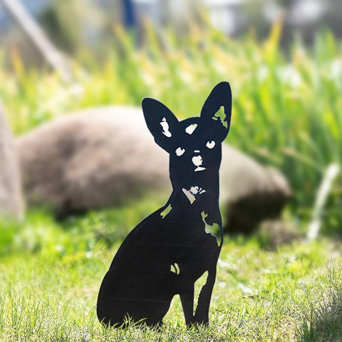 Metal Dog Silhouette Garden Ornament - SHIPPING IS INCLUDED IN THE PRICE OF THIS PRODUCT