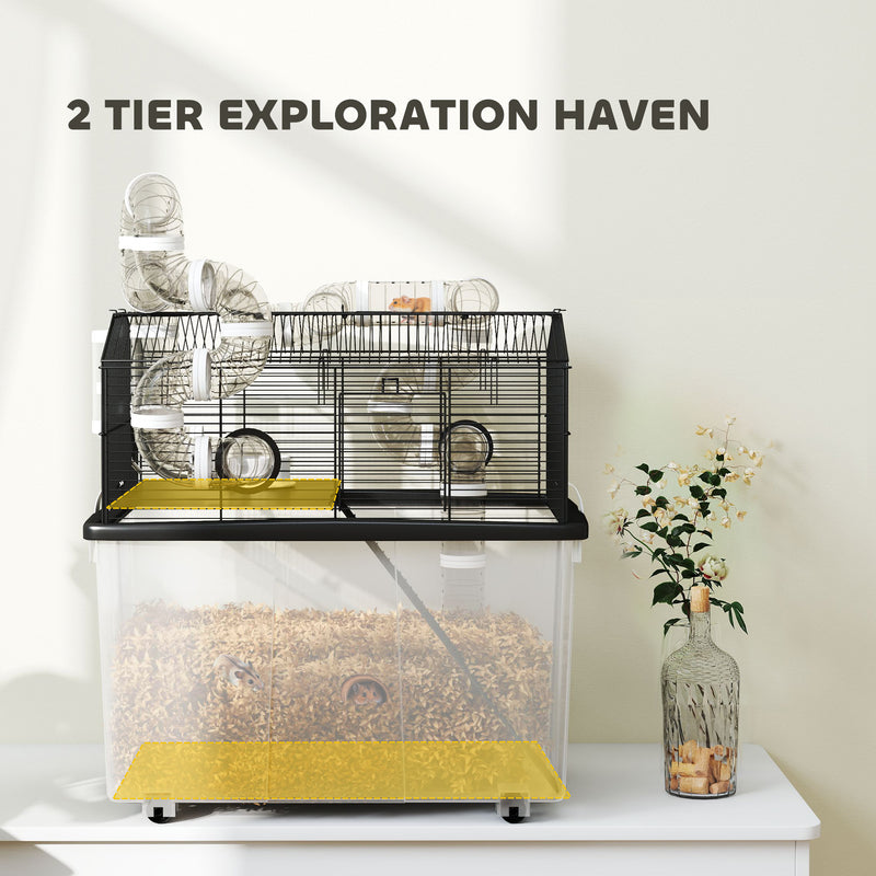 2 Tier Hamster Cage with 12" Deep Tray