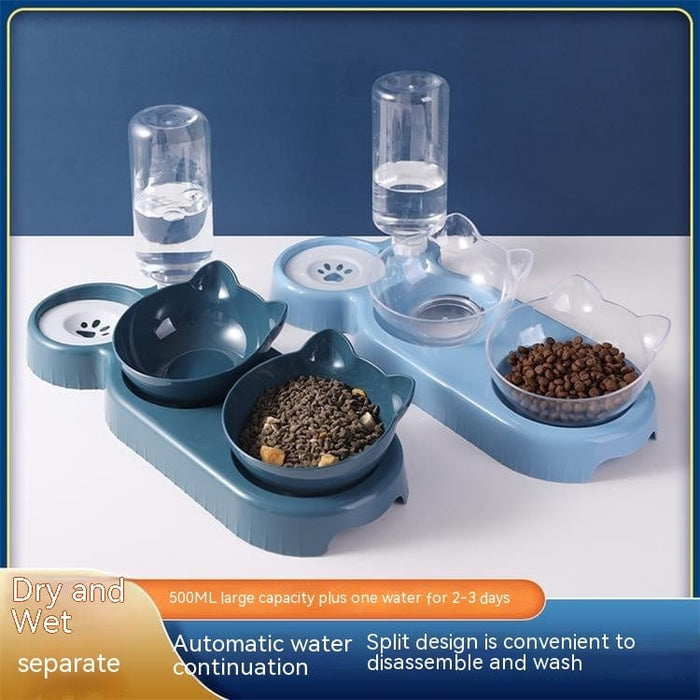 Cat Bowl Anti-tumble Automatic Feeding Water Fountain                           SHIPPING IS INCLUDED IN THE PRICE OF THIS PRODUCT