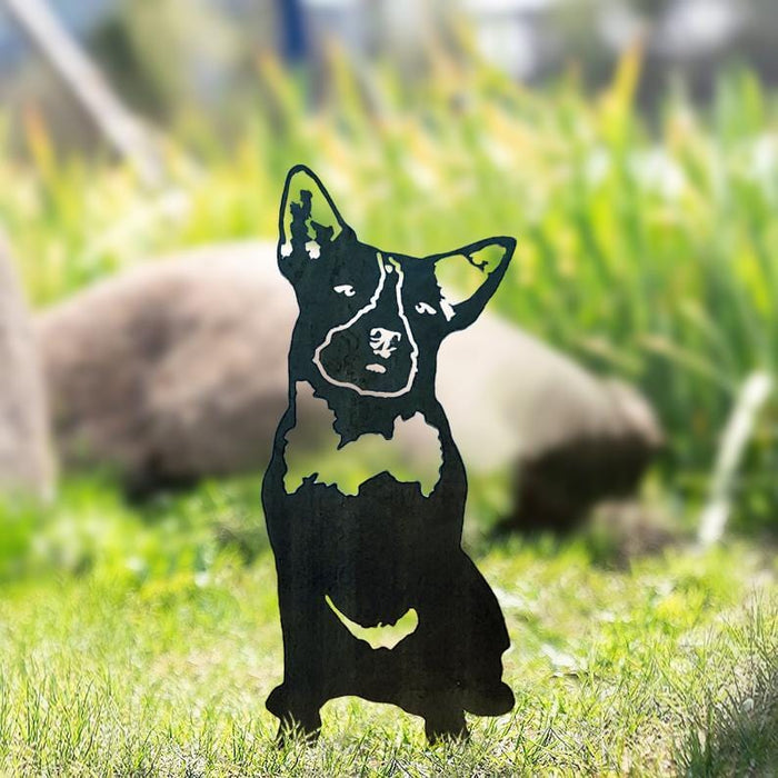 Metal Dog Silhouette Garden Ornament - SHIPPING IS INCLUDED IN THE PRICE OF THIS PRODUCT