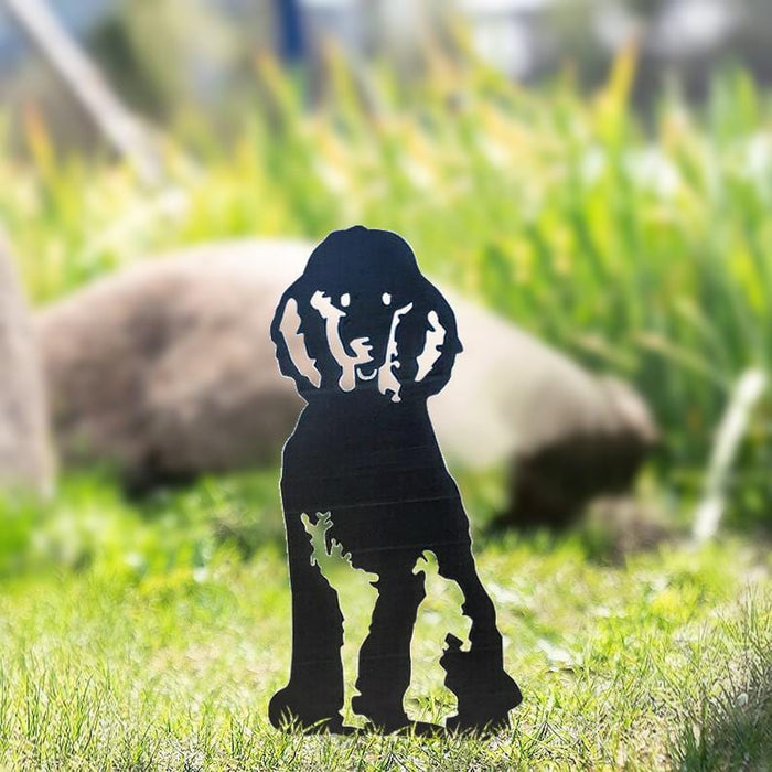 Metal Dog Silhouette Garden Ornament - SHIPPING IS INCLUDED IN THE PRICE OF THIS PRODUCT