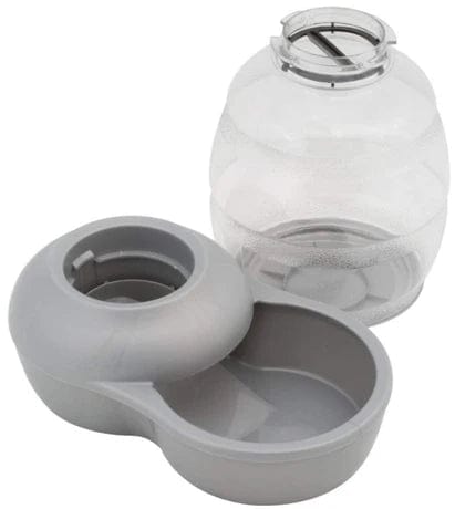 Petmate Replendish Pet Feeder with Microban Pearl Silver Gray