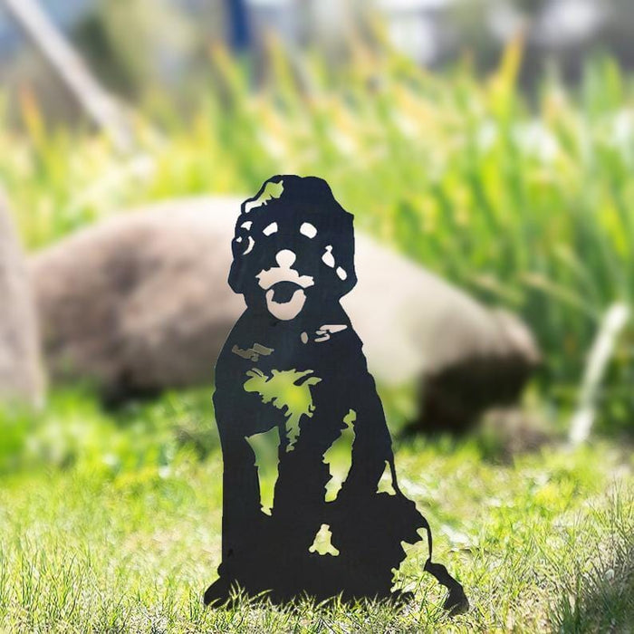 Metal Dog Silhouette Garden Ornament - SHIPPING IS INCLUDED IN THE PRICE OF THIS PRODUCT