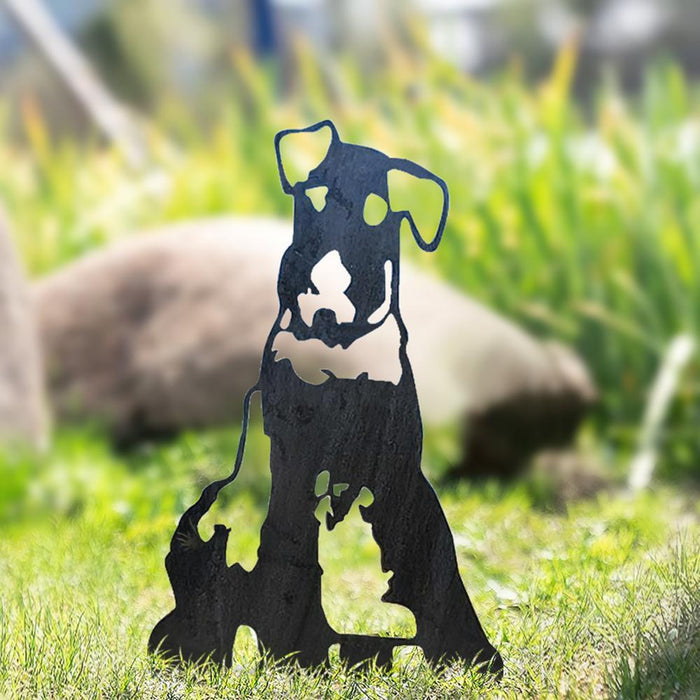 Metal Dog Silhouette Garden Ornament - SHIPPING IS INCLUDED IN THE PRICE OF THIS PRODUCT