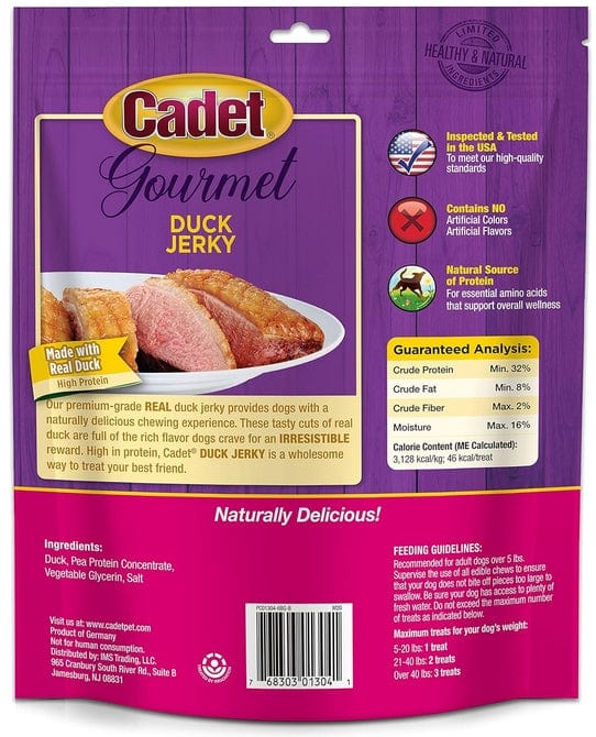 Cadet Gourmet Duck Jerky for Dogs