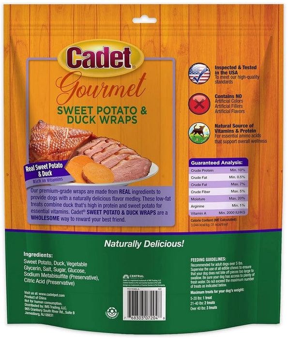 Cadet Gourmet Sweet Potato and Duck Wraps for Dogs