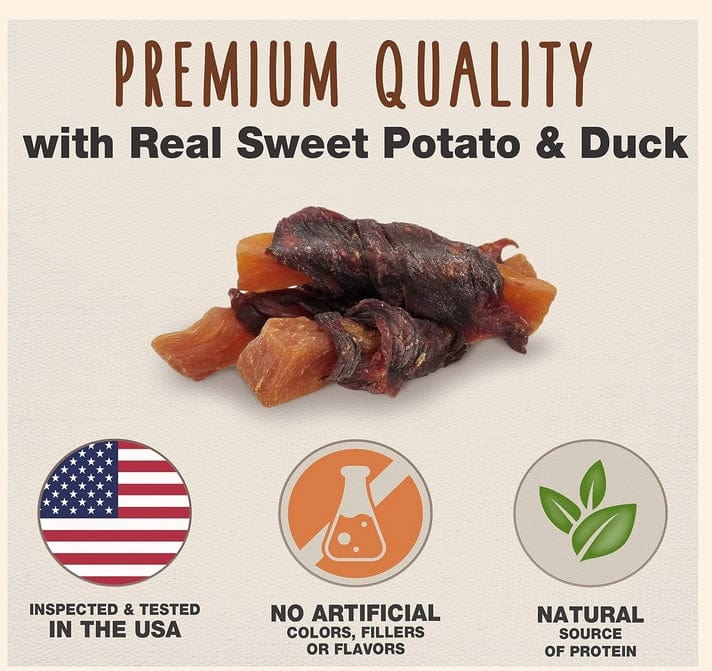 Cadet Gourmet Sweet Potato and Duck Wraps for Dogs