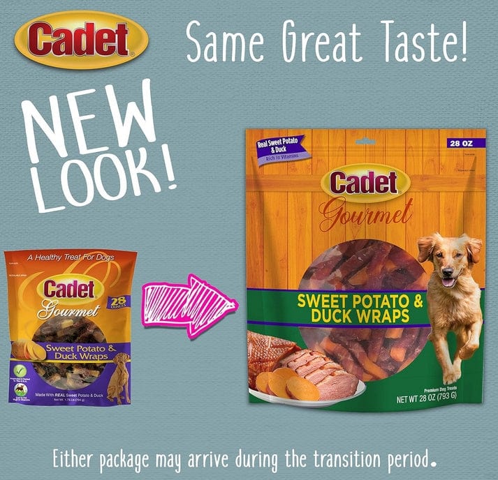 Cadet Gourmet Sweet Potato and Duck Wraps for Dogs