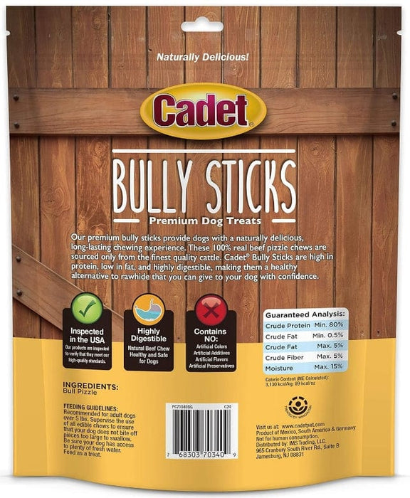 Cadet Single Ingredient Bully Sticks for Dogs Small