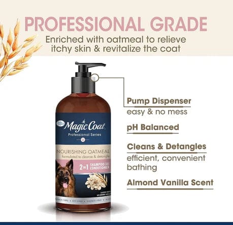 Magic Coat Professional Series Nourishing Oatmeal 2 In 1 Dog Shampoo and Conditioner