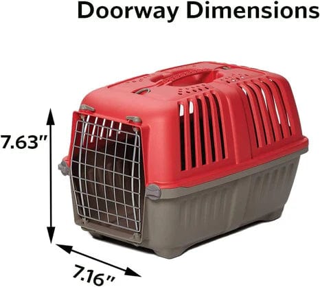 MidWest Spree Pet Carrier Red Plastic Dog Carrier