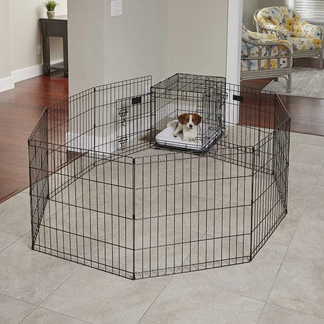 MidWest Contour Wire Exercise Pen with Door for Dogs and Pets