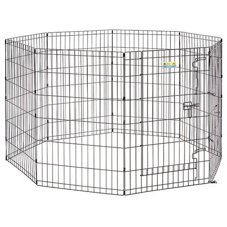 MidWest Contour Wire Exercise Pen with Door for Dogs and Pets