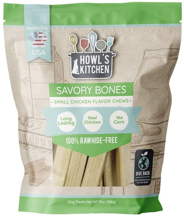 Howls Kitchen Savory Bones Chicken Flavored Chews Small