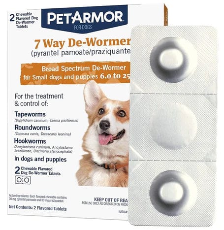 PetArmor 7 Way De-Wormer for Small Dogs and Puppies 6-25 Pounds