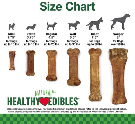 Nylabone Natural Healthy Edibles Chew Dog Treats Roast Beef Regular