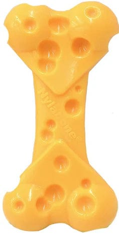 Nylabone Dura Chew Power Chew Cheese Bone Dog Toy Wolf