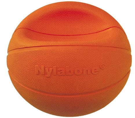 Nylabone Power Play B-Ball Grips Basketball Medium 4.5" Dog Toy