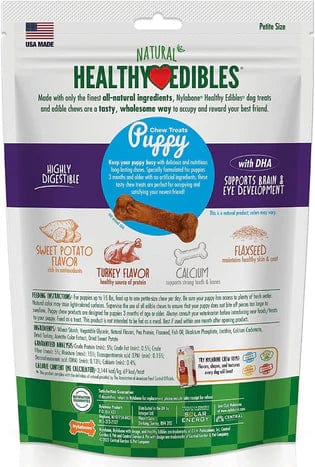 Nylabone Healthy Edibles Chews Turkey and Sweet Potato Flavor Petite