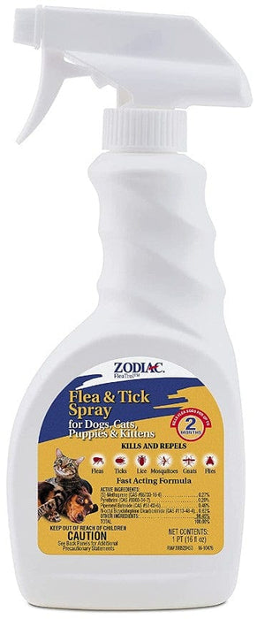 Zodiac Flea and Tick Spray for Dogs and Cats