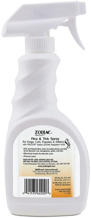 Zodiac Flea and Tick Spray for Dogs and Cats
