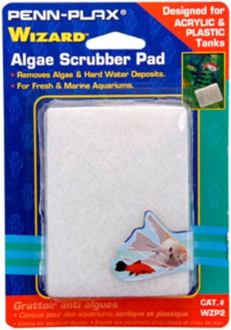 Penn Plax Wizard Algae Scrubber Pad for Acrylic or Plastic Aquariums